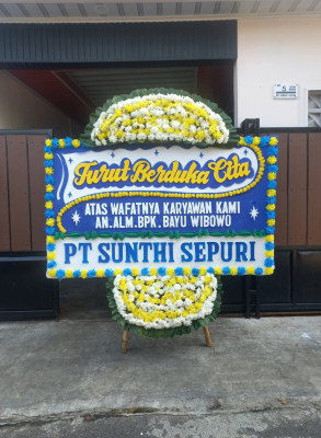 Papan Bunga Duka di Buaran Bambu